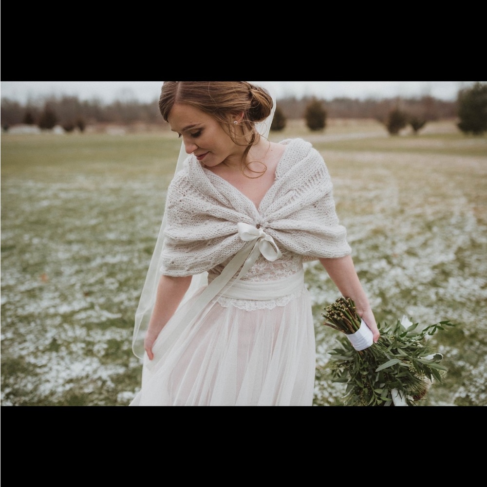 Bridal Shawl from Etsy size small